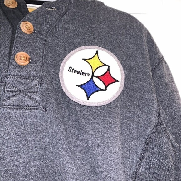 Nfl‎ Throwback Steelers Sweatshirt Size Large - Picture 6 of 6